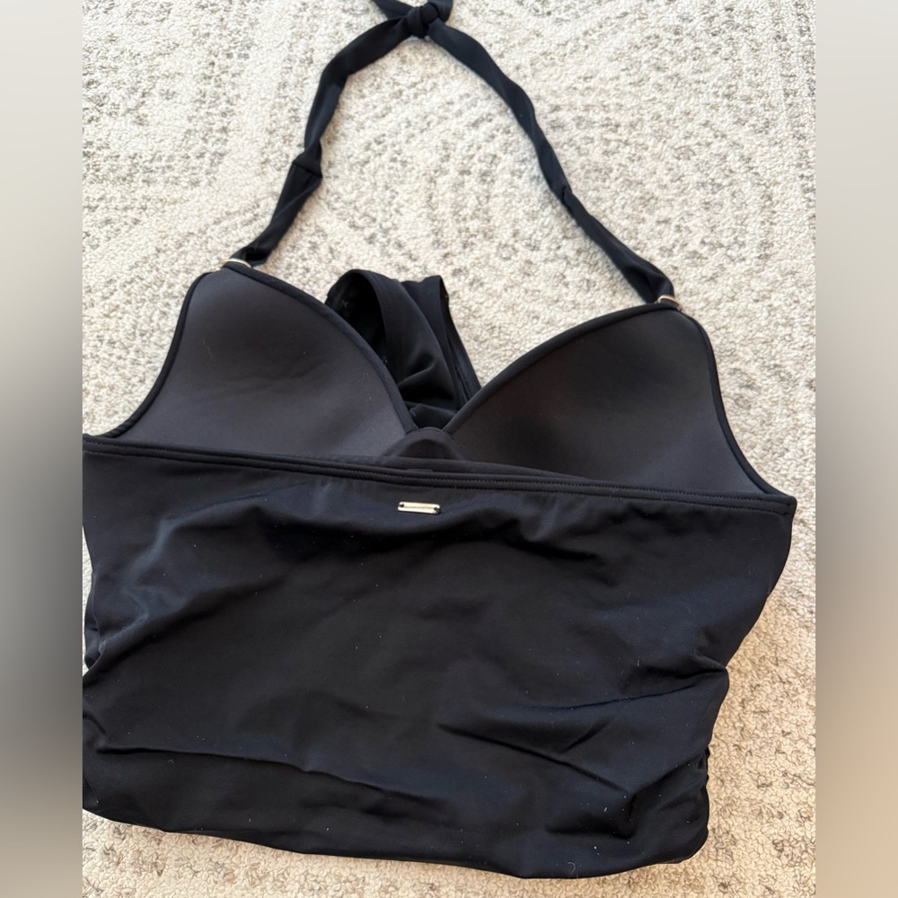 Victorias Secret One Piece Swimsuit Halter Black Sz M - Picture 8 of 8
